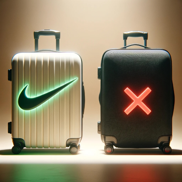 Choose a light-coloured, hard-shell suitcase. Choose your suitcase wisely